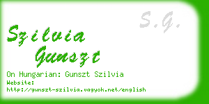 szilvia gunszt business card